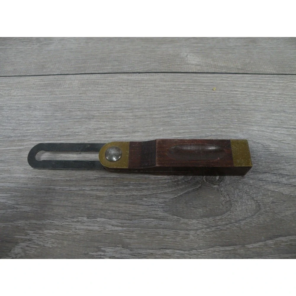 Vintage Stanley No. 25 6 Inch Sliding T-Bevel Square Wood & Brass Handle Made in